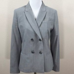💐Banana Republic Double Breasted Blazer Sz 2 Gray